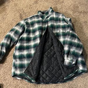 Mens never worn new lined flannel button down 5X